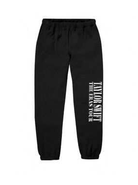 Taylor Swift Black Joggers with White Side Tour Logo - Exclusive